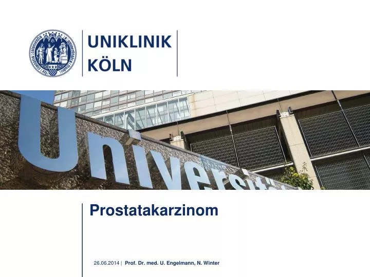 prostatakarzinom