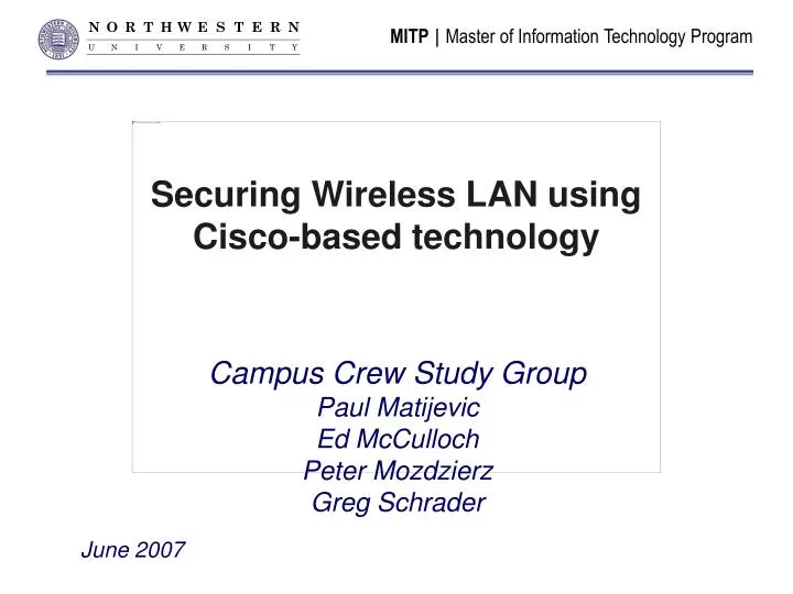 securing wireless lan using cisco based technology