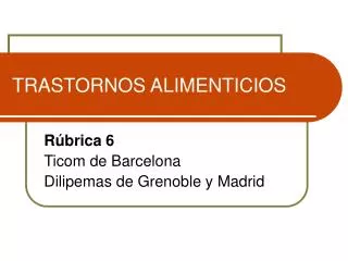 trastornos alimenticios