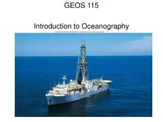 geos 115 introduction to oceanography