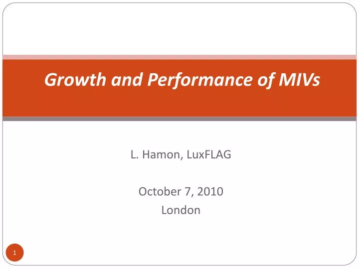 growth and performance of mivs