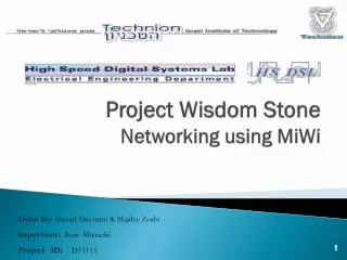 Project Wisdom Stone Networking using MiWi
