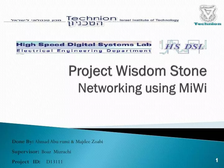 project wisdom stone networking using miwi