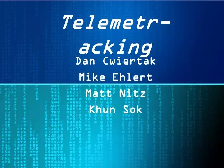 telemetr acking