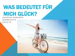 was bedeutet f r mich gl ck