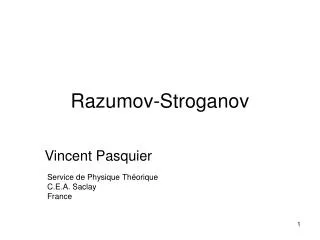 Razumov-Stroganov