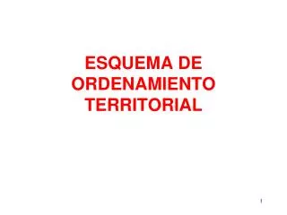 esquema de ordenamiento territorial