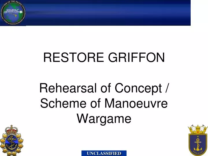 restore griffon rehearsal of concept scheme of manoeuvre wargame