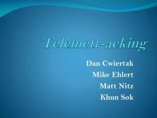 Telemetr-acking