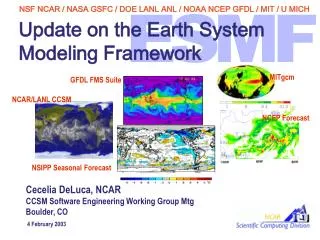 Update on the Earth System Modeling Framework