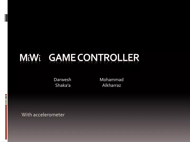 m i w i game controller