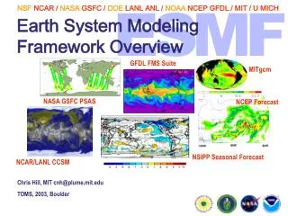 Earth System Modeling Framework Overview
