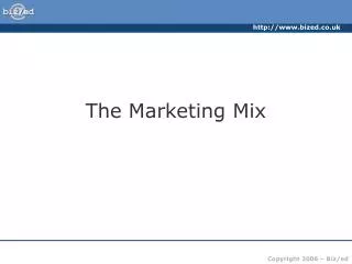 the marketing mix