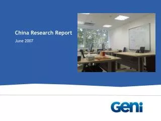 China Research Report