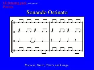 Sonando Ostinato