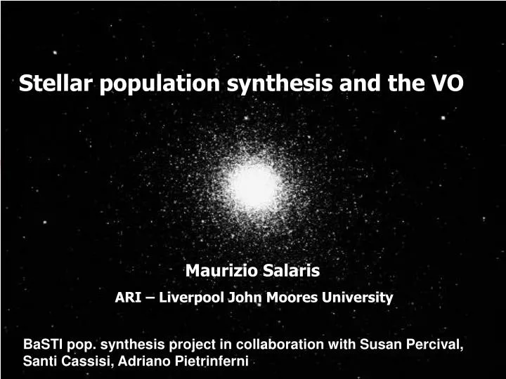 population synthesis models and the vo