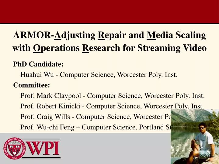 armor a djusting r epair and m edia scaling with o perations r esearch for streaming video