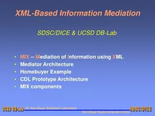 XML-Based Information Mediation