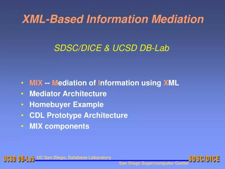 xml based information mediation