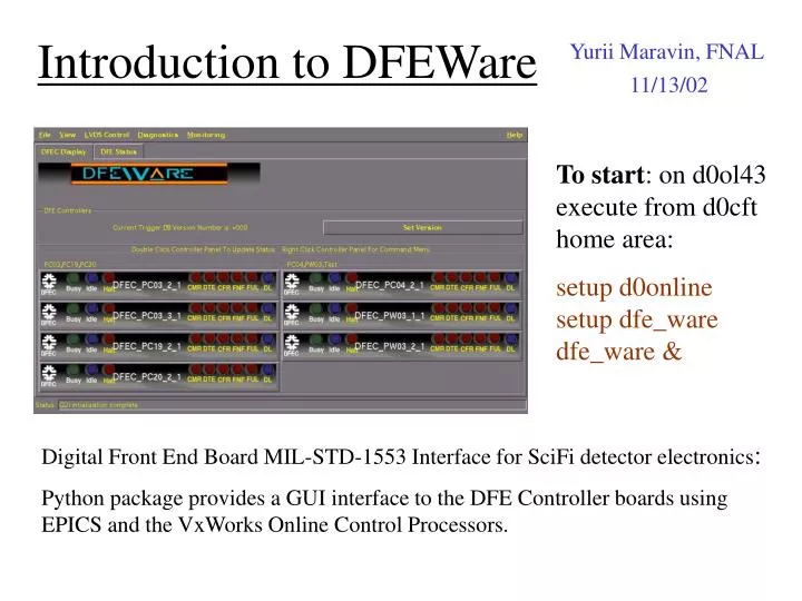 introduction to dfeware