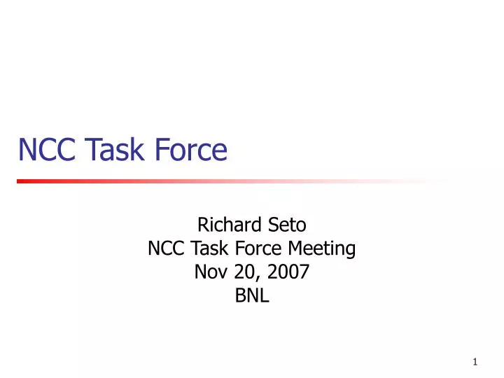 ncc task force
