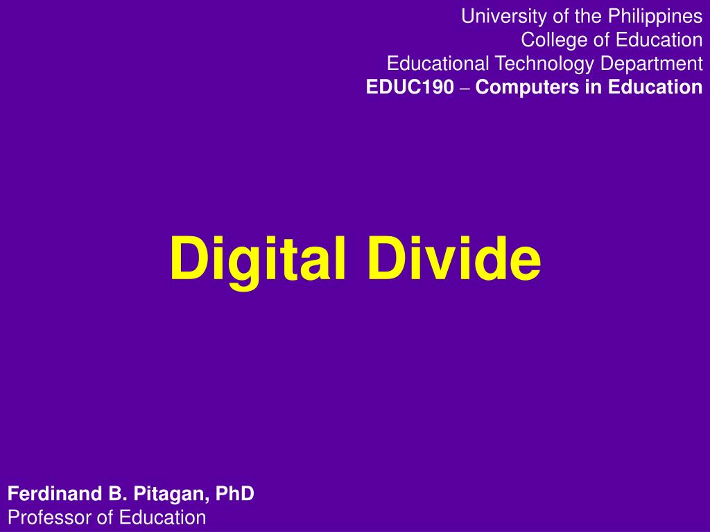 PPT - Digital Divide PowerPoint Presentation, free download - ID:4337395