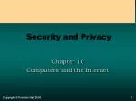 Security and Privacy - slide 1