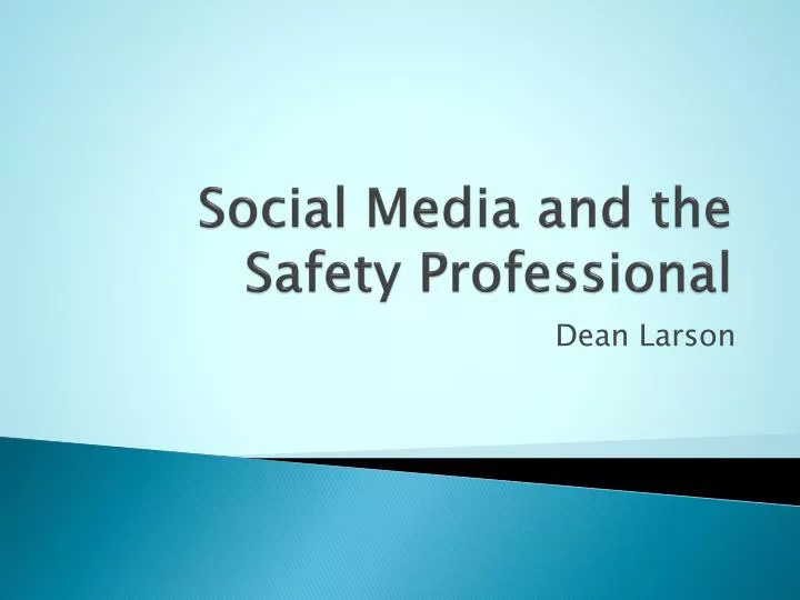social media and the safety professional