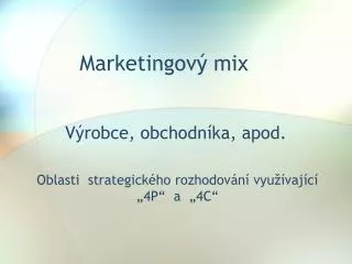 marketingov mix