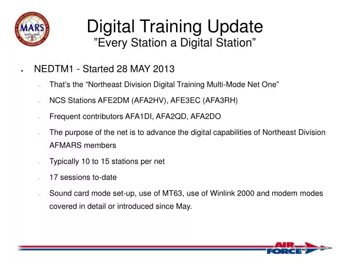 digital training update every station a digital station