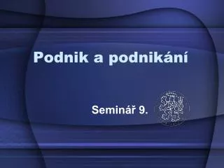 podnik a podnik n