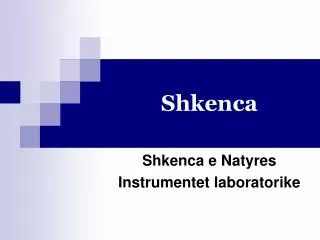 shkenca