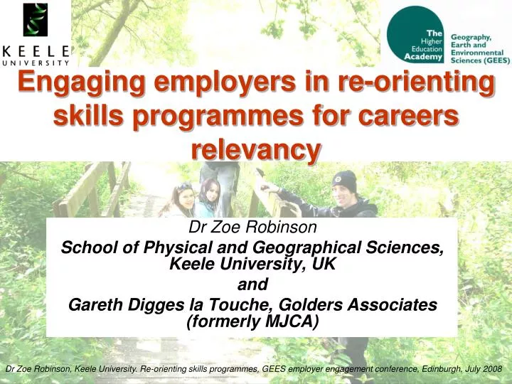 engaging employers in re orienting skills programmes for careers relevancy