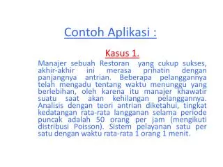 contoh aplikasi