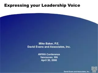 expressing your leadership voice