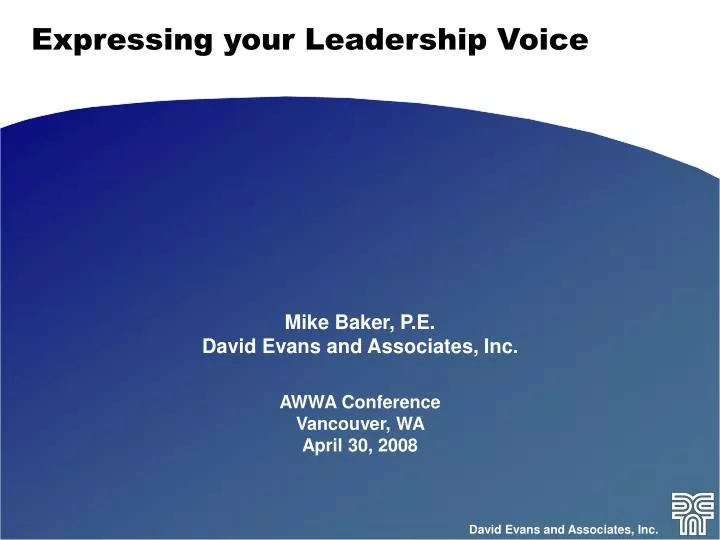 expressing your leadership voice