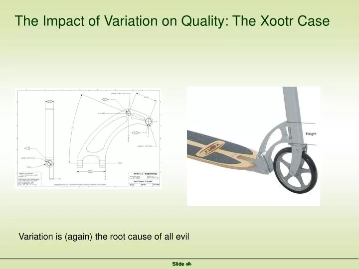 the impact of variation on quality the xootr case