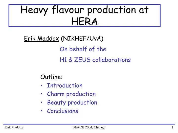 heavy flavour production at hera