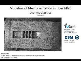 Modeling of fiber orientation in fiber filled thermoplastics 29-03-2010