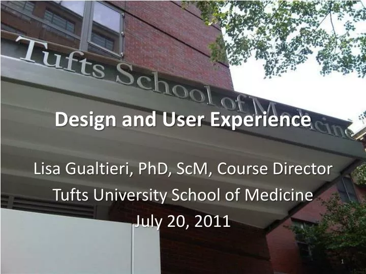 design and user experience
