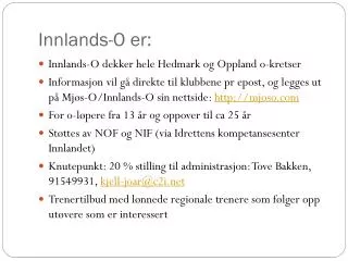 innlands o er