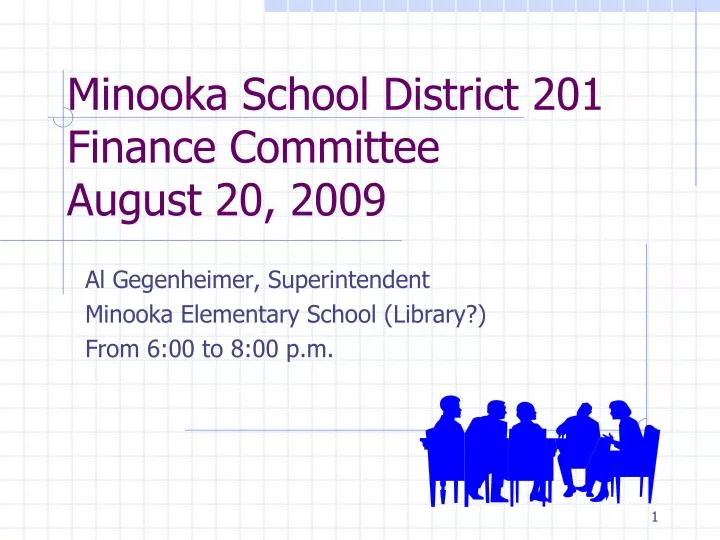 minooka school district 201 finance committee august 20 2009