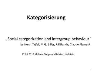 kategorisierung