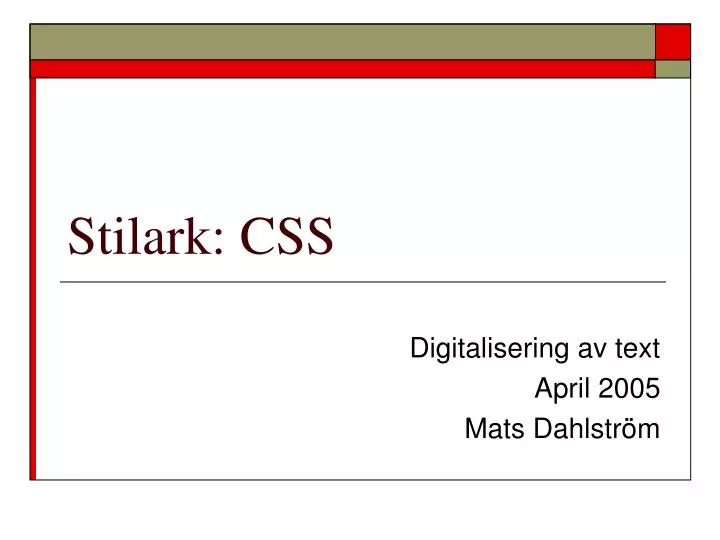 stilark css