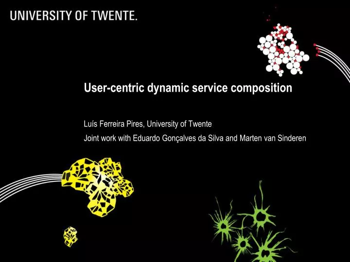 user centric dynamic service composition