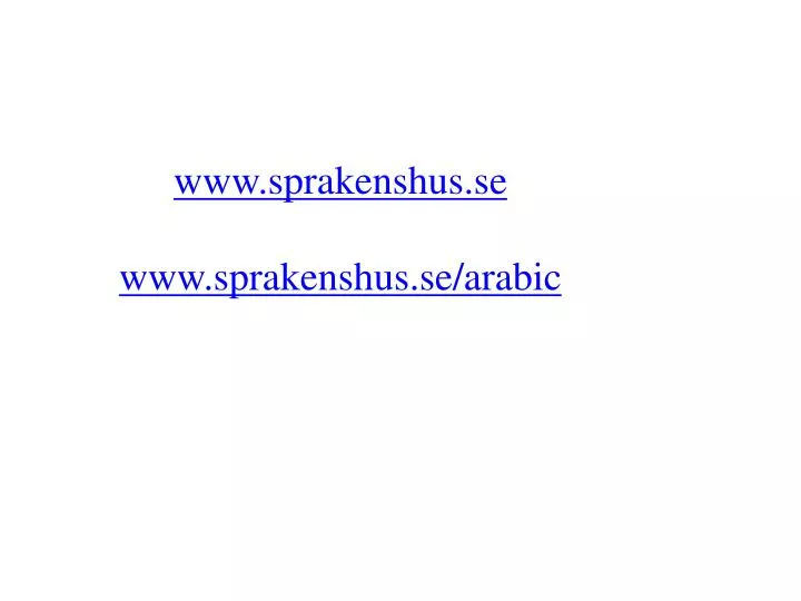 www sprakenshus se www sprakenshus se arabic
