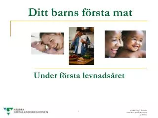 ditt barns f rsta mat