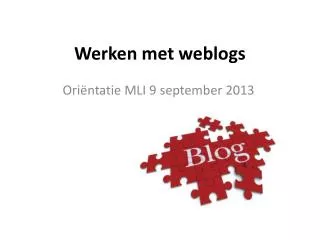 werken met weblogs