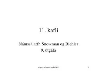 11 kafli
