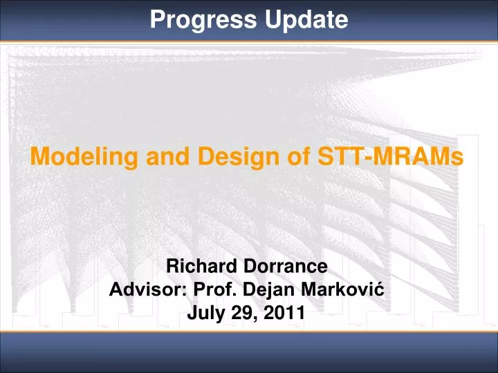 modeling and design of stt mrams